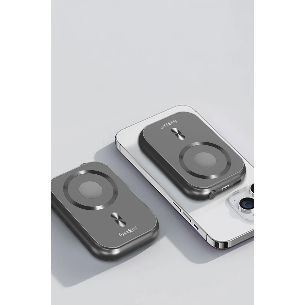 Earldom PD61 3in1 10.000 mAh 15W Kablosuz Şarj ve 20W Type-C Çıkışlı PD Hızlı Şarj Powerbank - Gri