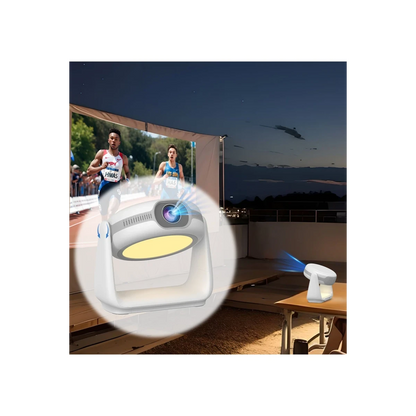 Earldom PJ02 Wifi 6 1080P Kablosuz Projeksiyon Cihazı - Beyaz