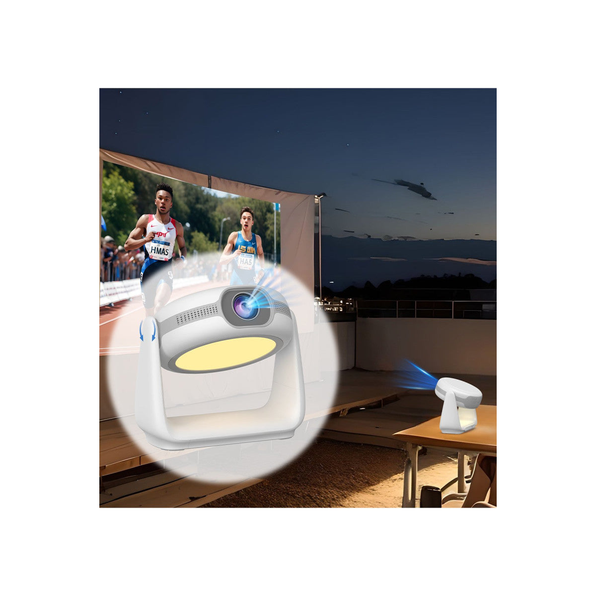 Earldom PJ02 Wifi 6 1080P Kablosuz Projeksiyon Cihazı
