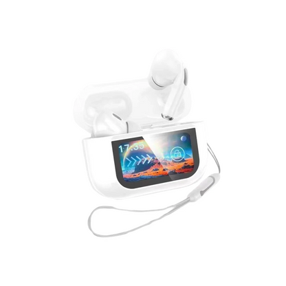 Earldom TWS40 Aktif Gürültü Engelleyici Özellikli Dijital Ekranlı Bluetooth 5.3 Kablosuz Airpods Kulaklık - Beyaz