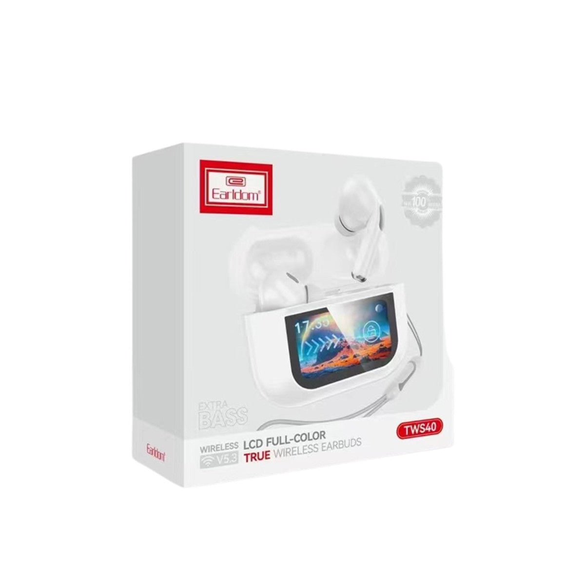 Earldom TWS40 Aktif Gürültü Engelleyici Özellikli Dijital Ekranlı Bluetooth 5.3 Kablosuz Airpods Kulaklık