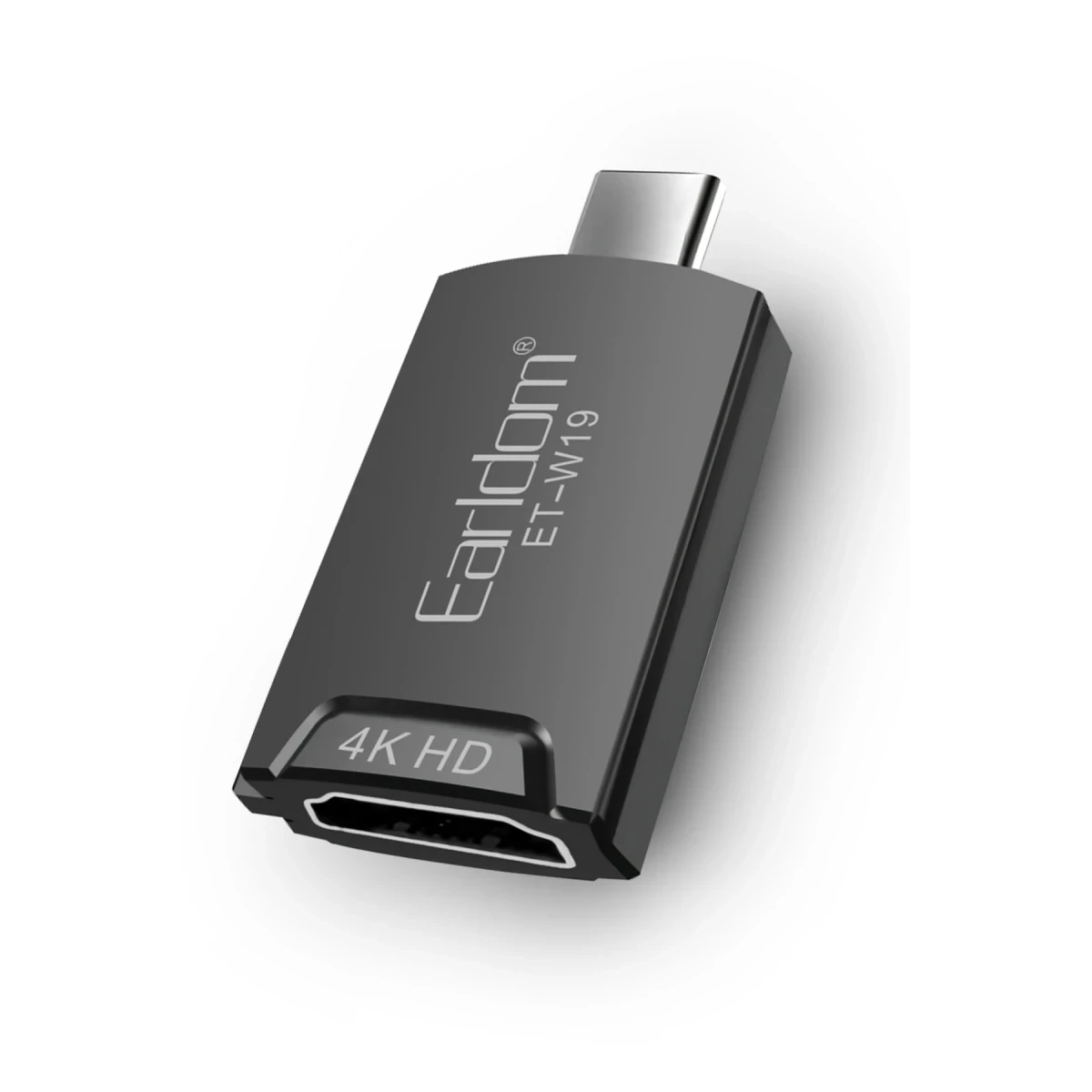 Earldom W19 4K Tak Çalıştır Type-C to HDMI Dönüştürücü - Siyah