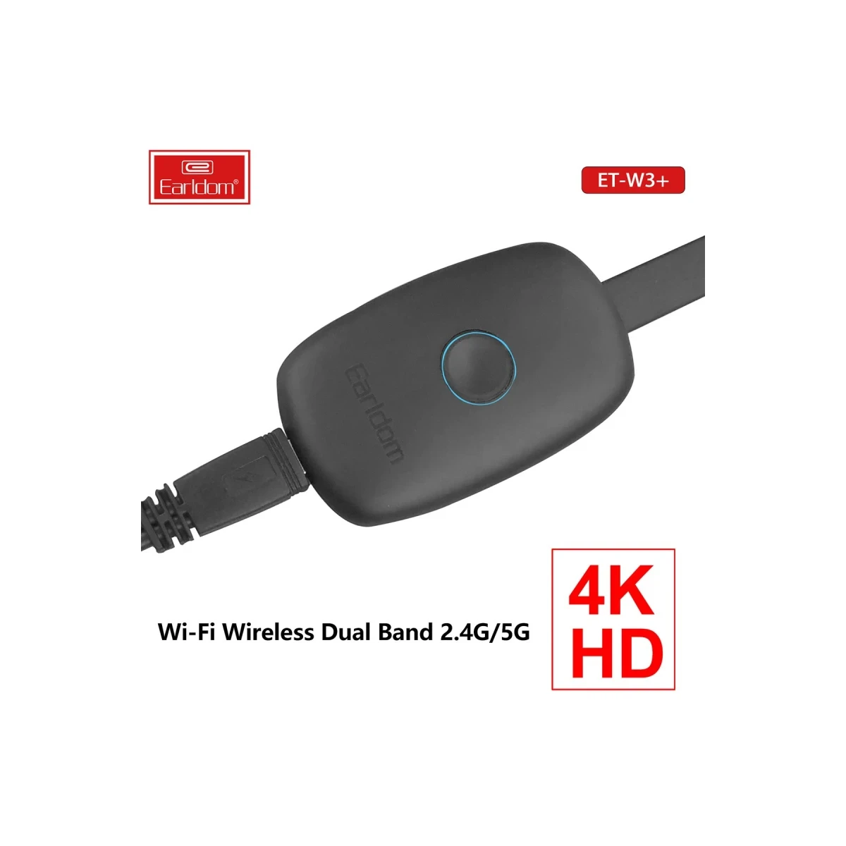 Earldom W3+ Kablosuz Görüntü Aktarıcı - Siyah