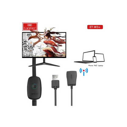Earldom W3+ Kablosuz Görüntü Aktarıcı - Siyah