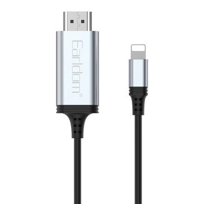 Earldom W35 2K 2M Tak Çalıştır Lightning to HDMI Dönüştürücü - Siyah