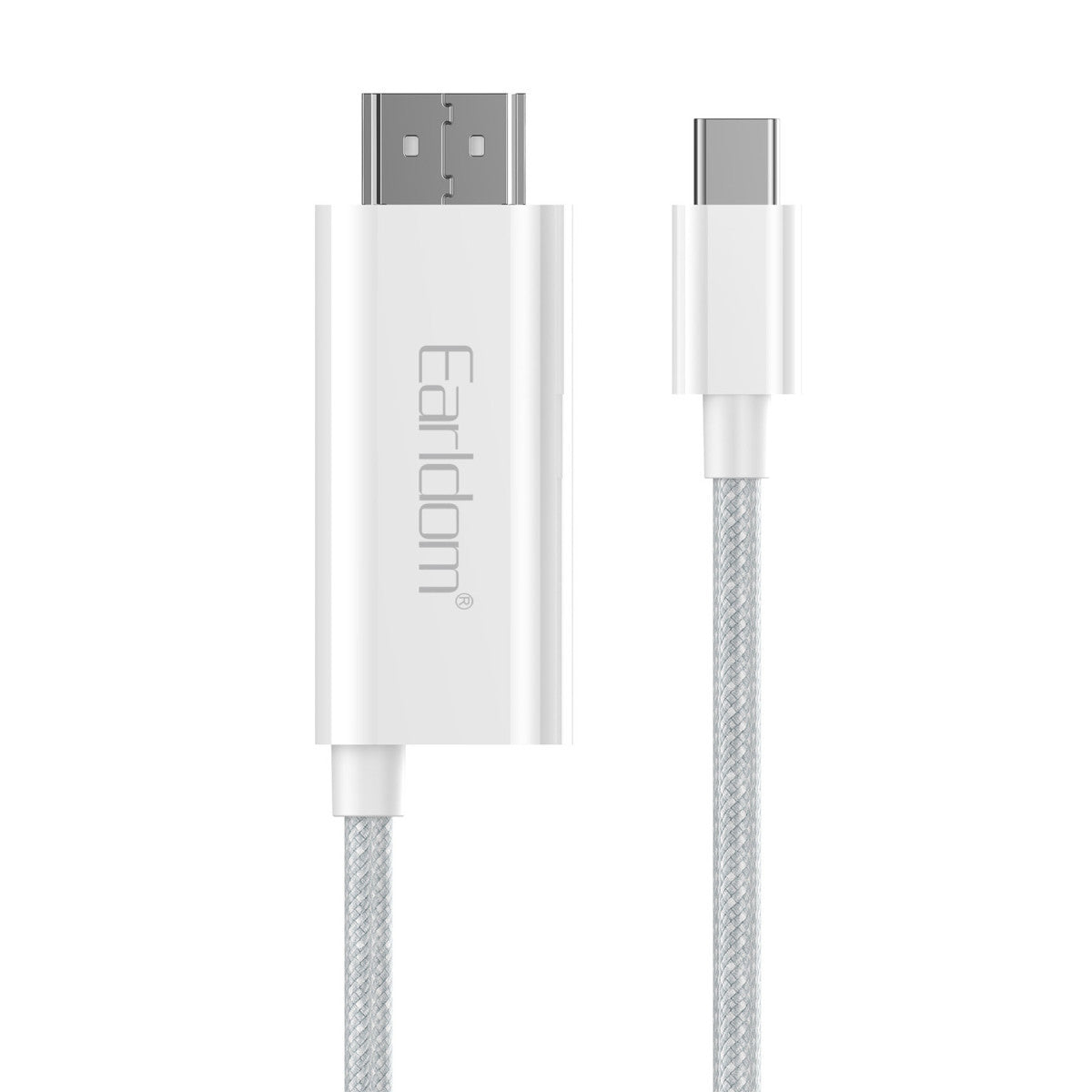 Earldom W40 2in1 4K 2M Ekstra 100W PD Type-C Çıkışlı Tak Çalıştır Type-C to HDMI Dönüştürücü