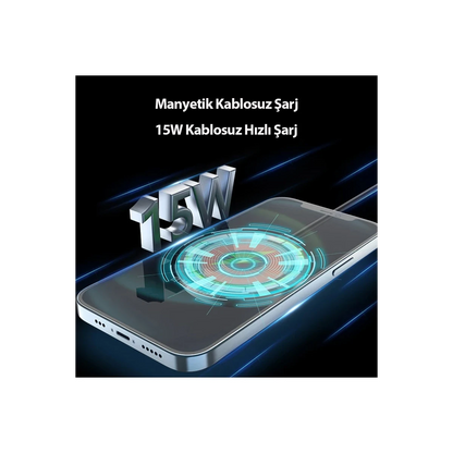 Earldom WC26 15W Magsafe Kablosuz Şarj - Siyah