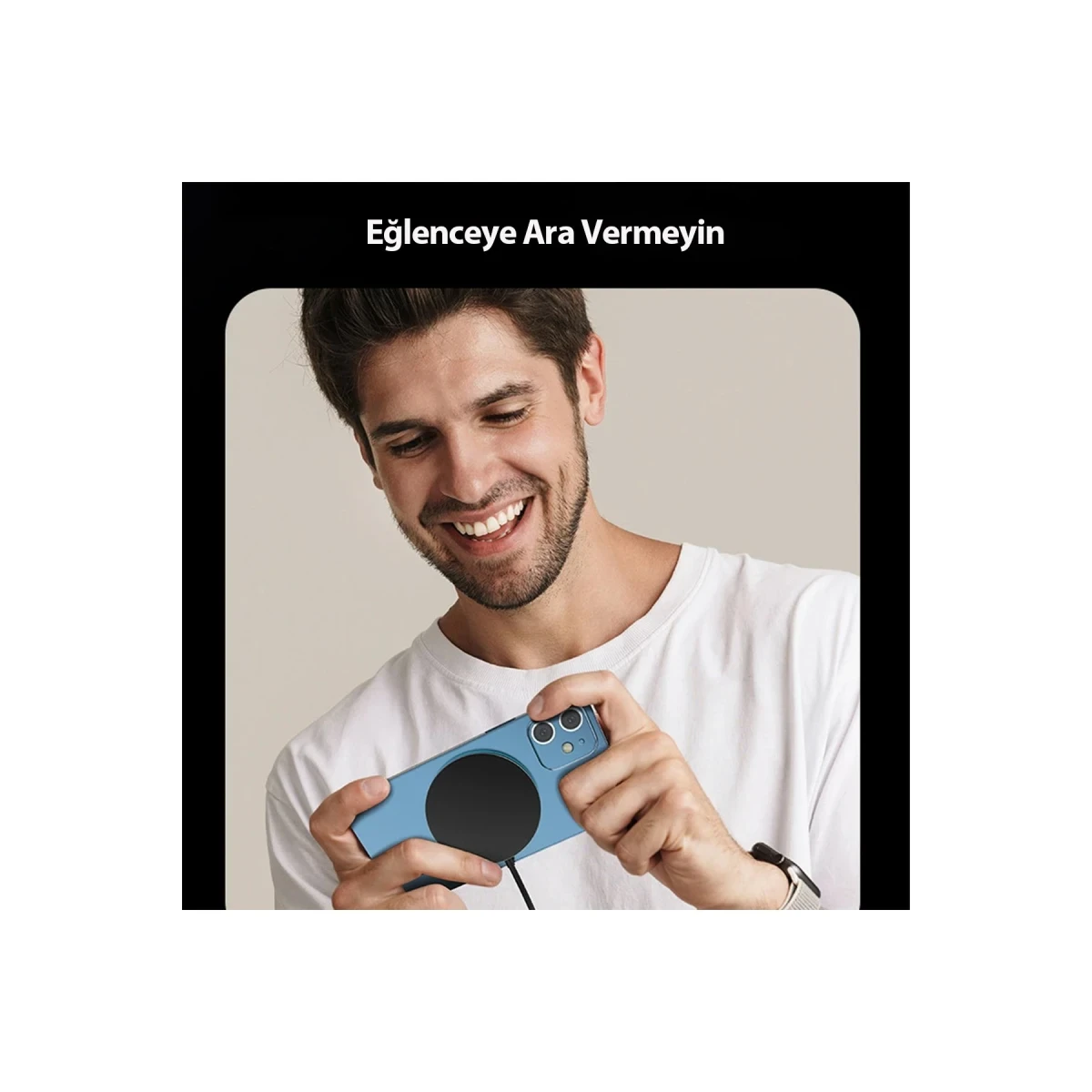 Earldom WC26 15W Magsafe Kablosuz Şarj - Siyah