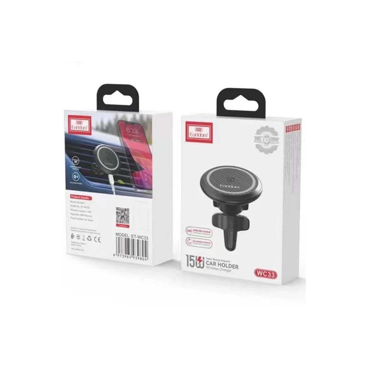 Earldom WC33 Ayarlanabilir Magsafe Araç Tutucu - Siyah