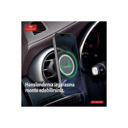 Earldom WC33 Ayarlanabilir Magsafe Araç Tutucu - Siyah