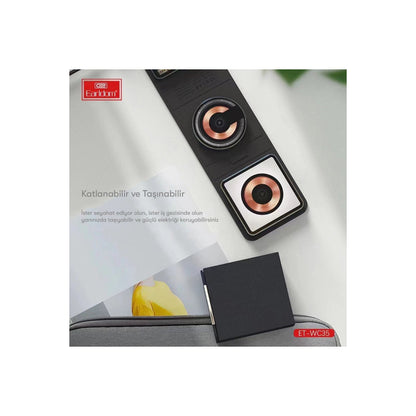 Earldom WC35 3in1 15W Magsafe Katlanabilir Masaüstü Kablosuz Şarj Standı