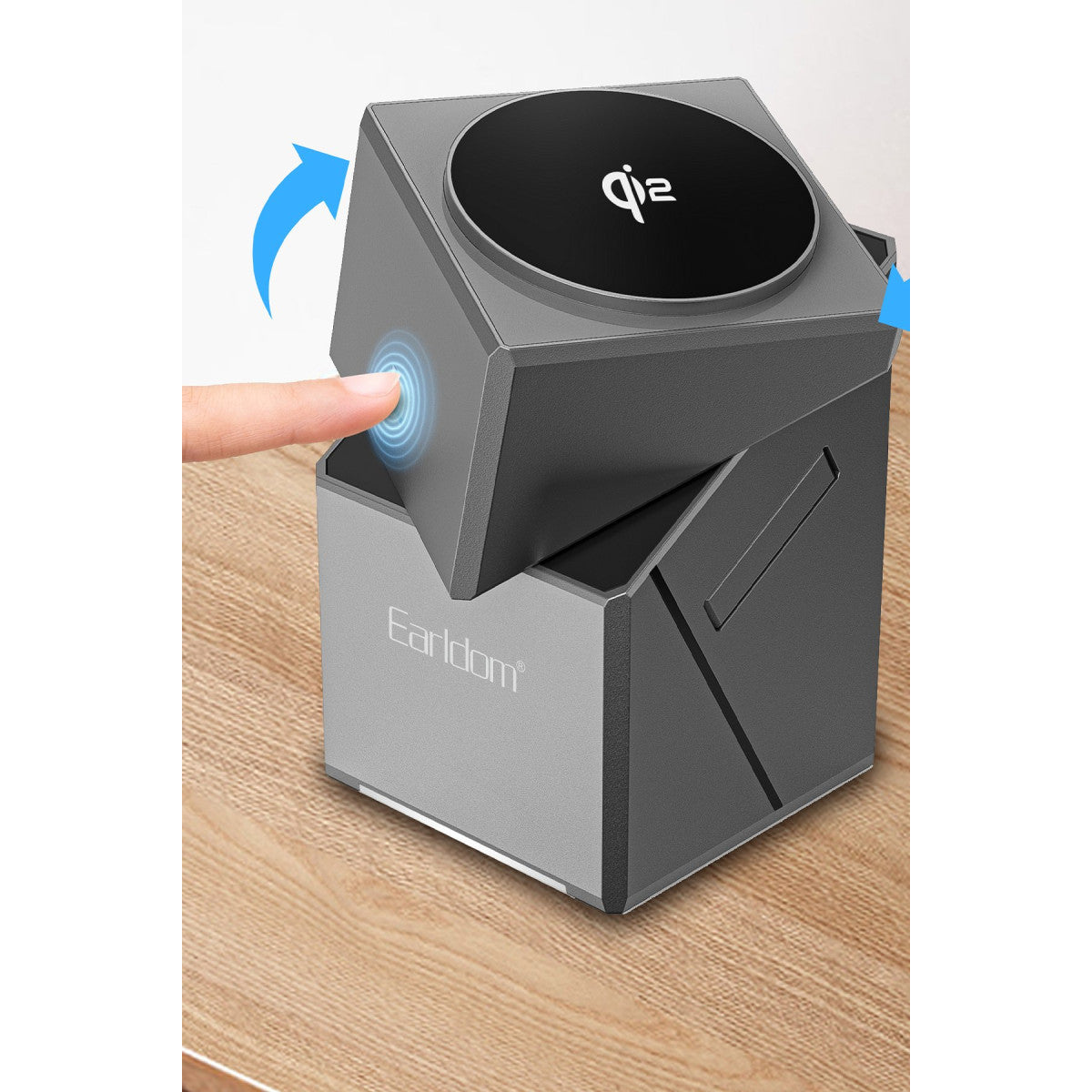 Earldom WC65 3in1 15W Telefon 2.5W Saat ve 5W Airpods İçin Kablosuz Şarj Standı