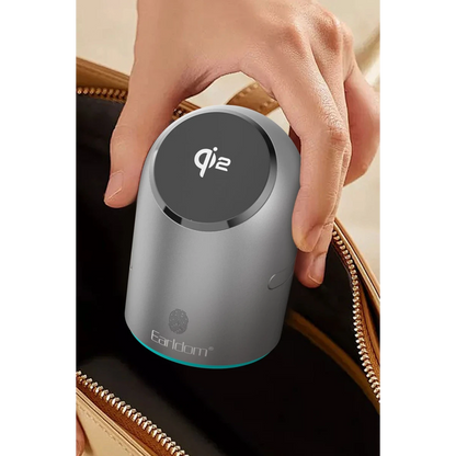 Earldom WC76 3in1 15W Telefon 2.5W Saat ve 5W Airpods İçin Dönebilen Kablosuz Şarj Standı - Gri