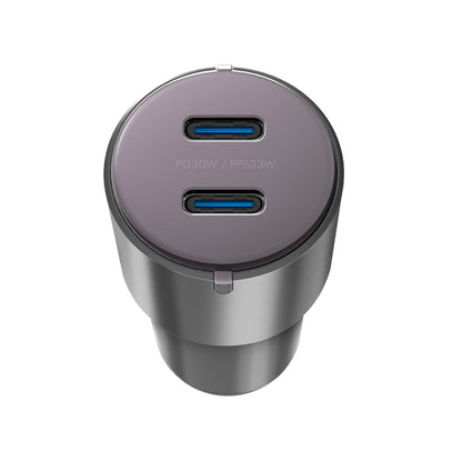 Energea AluDrive D60 66W 2 Adet 33W Type-C Çıkışlı Alüminyum Araç İçi Şarj Aleti