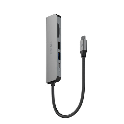 Energea AluHub HD3 60W Type-C PD Şarj Destekli 6in1 4K Hub Dönüştürücü