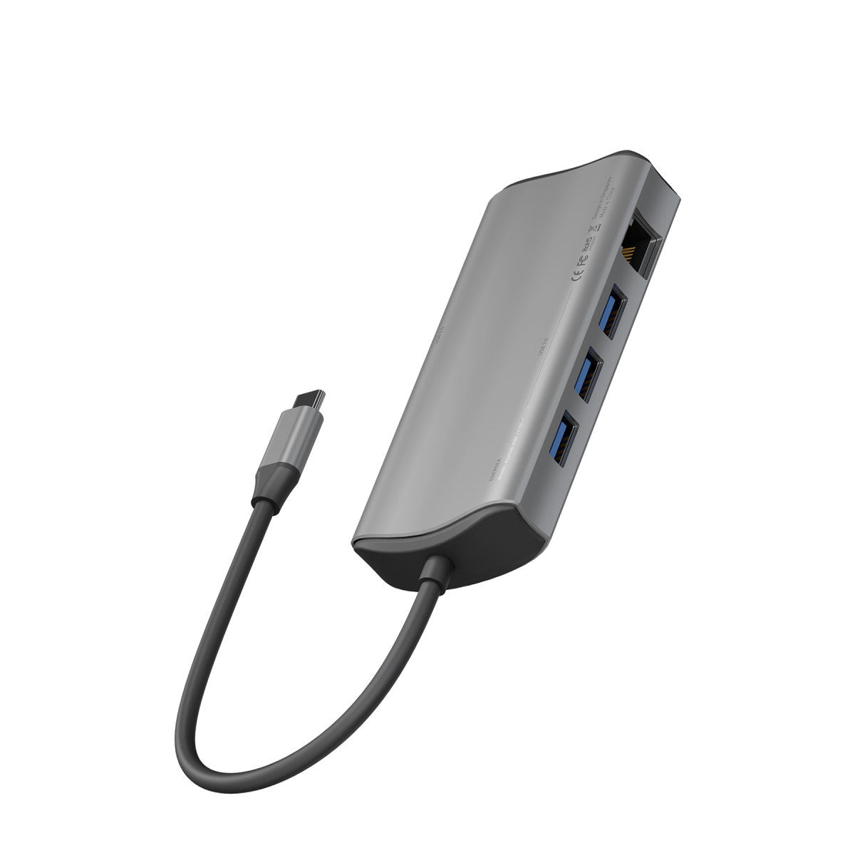 Energea AluHub Max 100W Type-C PD Şarj Destekli 11in1 4K Hub Dönüştürücü