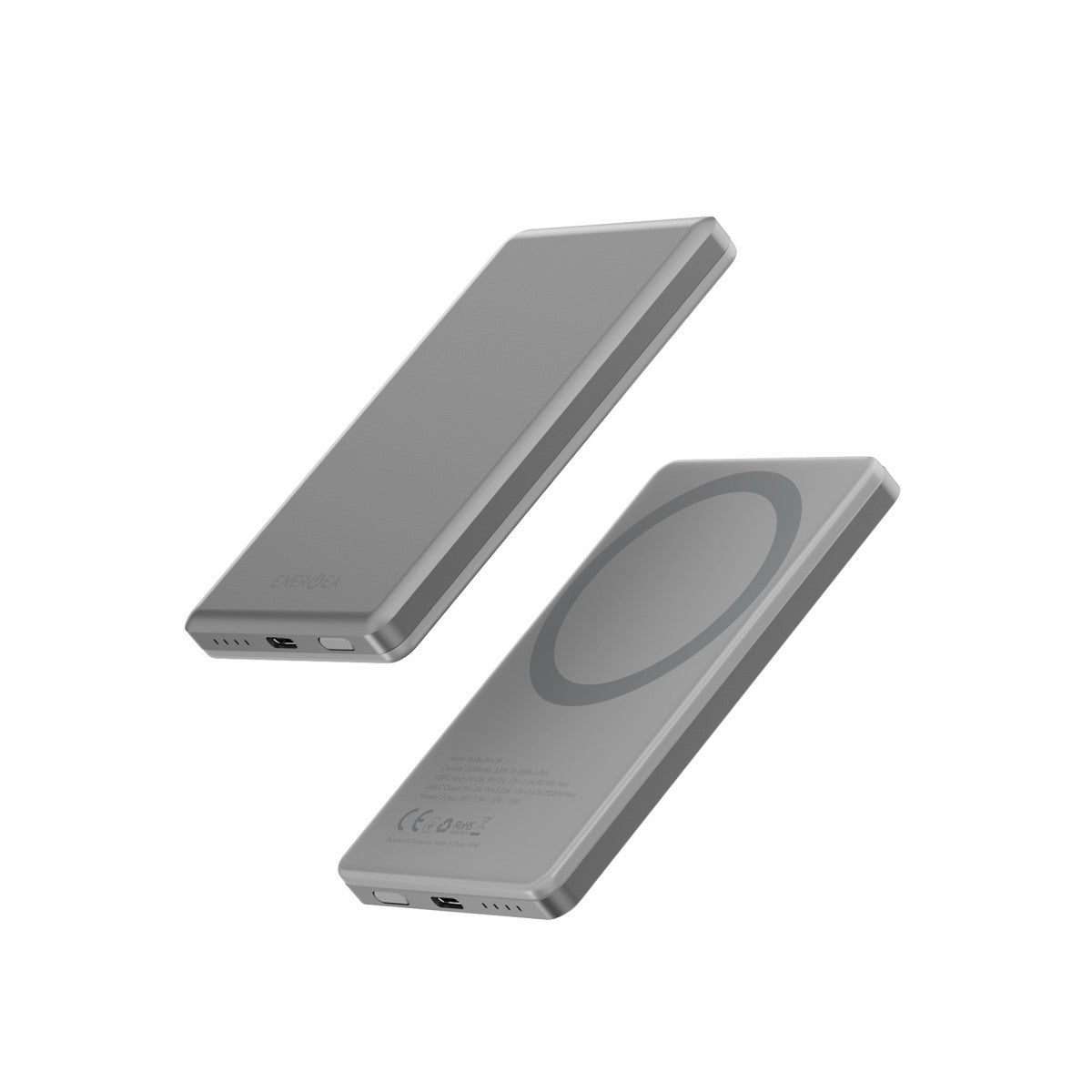 Energea AluPac Mini 5K 5.000 mAh 20W Type-C ve 15W Kablosuz Şarj Çıkışlı PD Hızlı Şarj Magsafe Powerbank