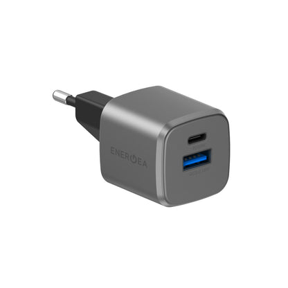 Energea AmpCharge GaN20 20W Type-C ve 18W USB 3.0 Çıkışlı Hızlı Şarj Aleti
