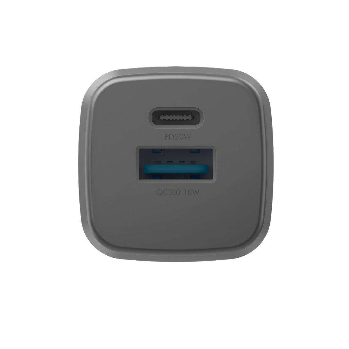 Energea AmpCharge GaN20 20W Type-C ve 18W USB 3.0 Çıkışlı Hızlı Şarj Aleti