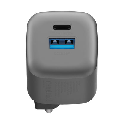Energea AmpCharge GaN35 35W Type-C ve 30W USB 3.0 Çıkışlı Hızlı Şarj Aleti