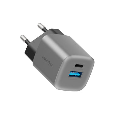 Energea AmpCharge GaN35 35W Type-C ve 30W USB 3.0 Çıkışlı Hızlı Şarj Aleti
