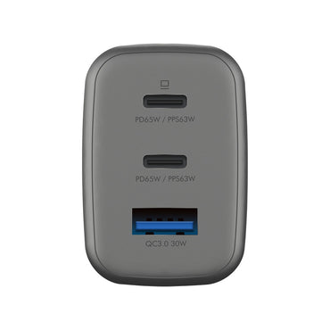 Energea AmpCharge GaN65 2 Adet 65W Type-C ve 30W USB 3.0 Çıkışlı Hızlı Şarj Aleti