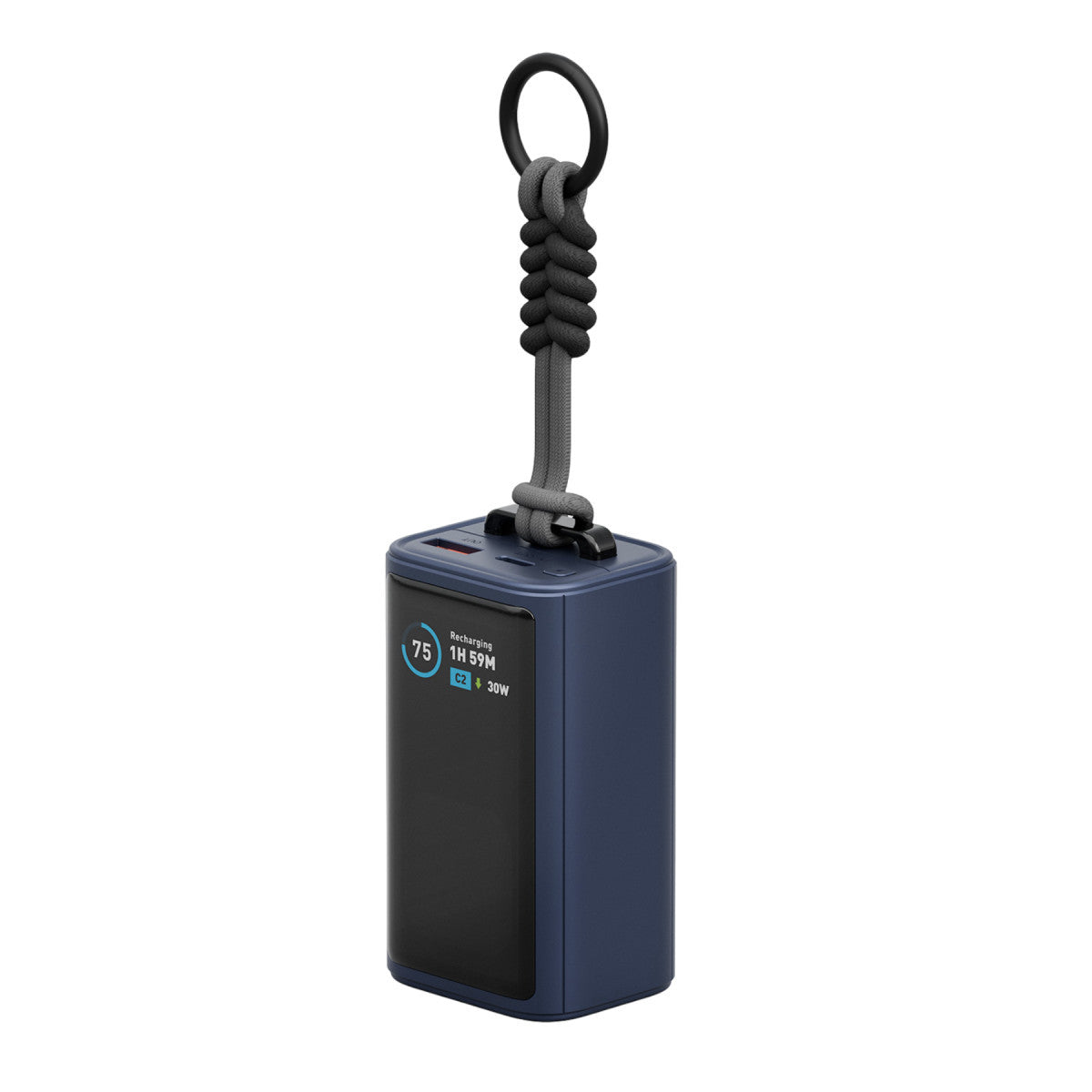 Energea ComPac Arc 45 Dijital Göstergeli 10.000 mAh Dahili Type-C Kablolu 45W Şarj Çıkışlı PD Hızlı Şarj Powerbank