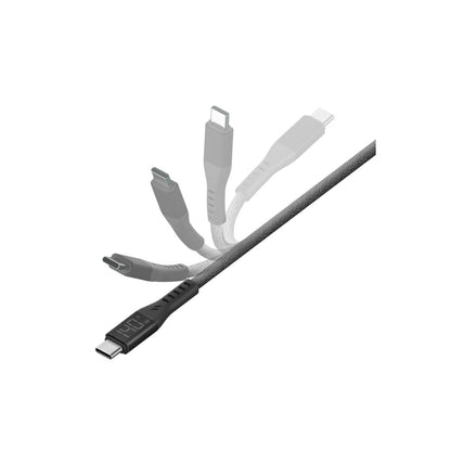 Energea Flow 1.5M 240W Dijital Göstergeli Type-C to Type-C PD Hızlı Şarj Kablo