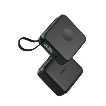 Energea MagPac Mini Plus Dijital Göstergeli 10.000 mAh 2 Adet 20W Type-C Kablolu 1 Adet 20W Type-C ve 15W Kablosuz Şarj Çıkışlı PD Hızlı Şarj Magsafe Powerbank