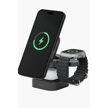 Energea MagCube 3in1 Katlanabilir 15W Telefon Saat Airpods Masaüstü Hızlı Şarj Standı