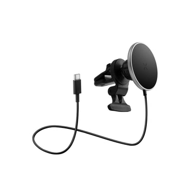 Energea MagDrive 2in1 Izgara Klipsli ve Vantuzlu 15W Kablosuz Şarjlı Manyetik Magsafe Araç Tutucu