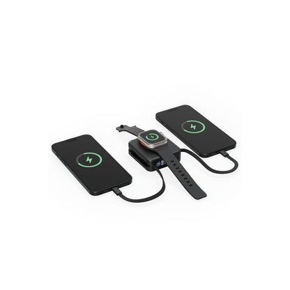Energea MagPac Mini Plus Dijital Göstergeli 10.000 mAh 2 Adet 20W Type-C Kablolu 1 Adet 20W Type-C ve 15W Kablosuz Şarj Çıkışlı PD Hızlı Şarj Magsafe Powerbank