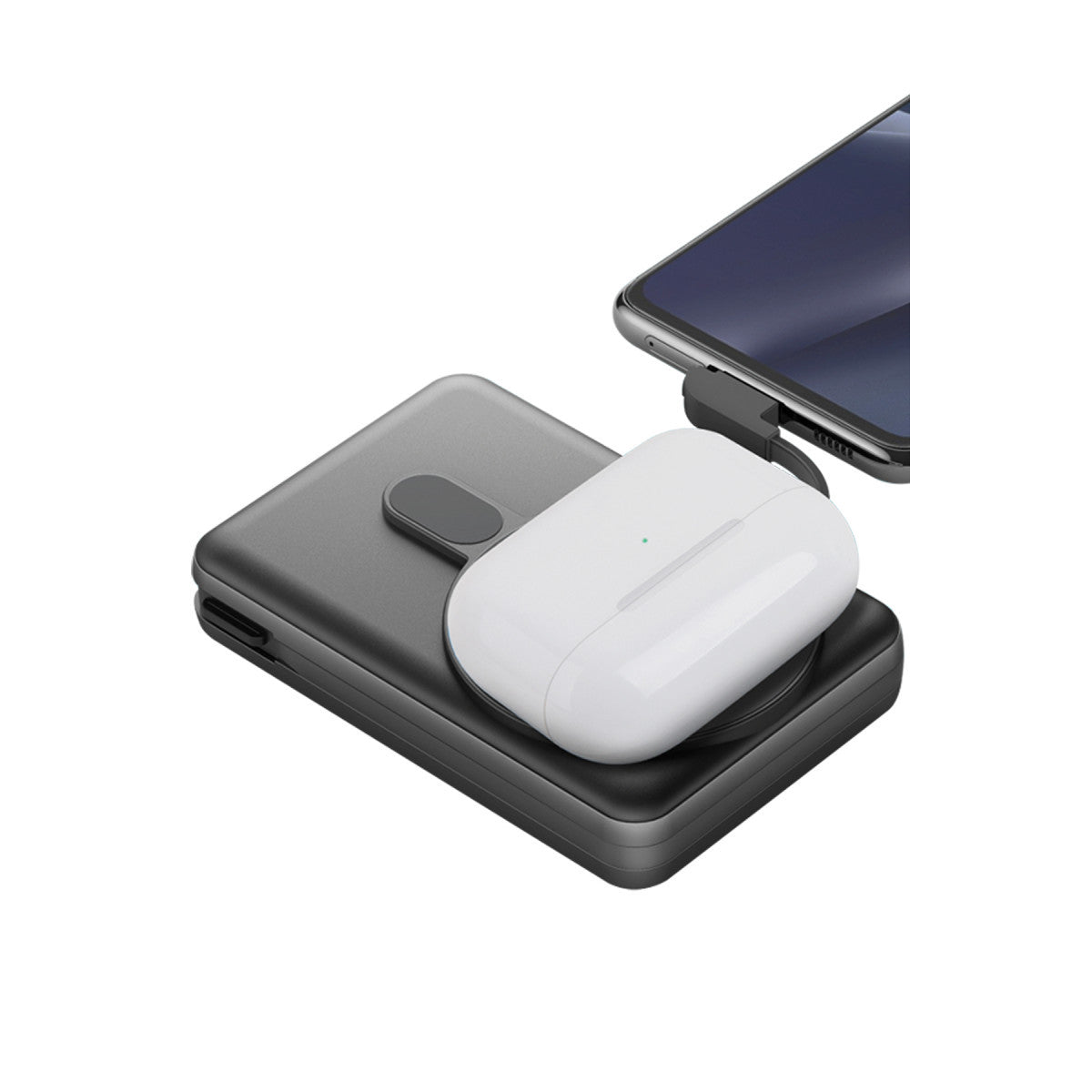 Energea MagPac Pro Plus 10.000 mAh 1 Adet 20W Type-C 1 Adet 20W Type-C Kablo ve 15W Kablosuz Şarj Çıkışlı PD Hızlı Şarj Magsafe Powerbank