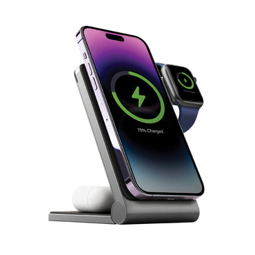 Energea MagTrio 3in1 Katlanabilir 15W Telefon Saat Airpods Masaüstü Hızlı Şarj Standı