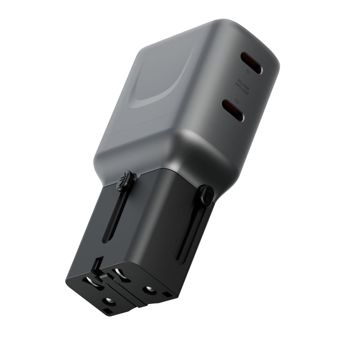 Energea TravelGo 65W 2 Adet Type-C Çıkışlı PD PPS GaN Hızlı Şarj Aleti