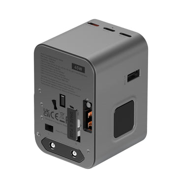 Energea TravelWorld Universal GaN45 1 Adet 45W Type C 2 Adet 15W Type C ve 2 Adet 12W USB Çıkışlı PD Hızlı Şarj Aleti