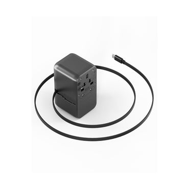 Energea TravelWorld Universal GaN85 3 Adet 70W Type-C 1 Adet 70W 80 CM Dahili Type-C Kablolu ve 1 Adet 60W USB 3.0 Çıkışlı PD Hızlı Şarj Aleti