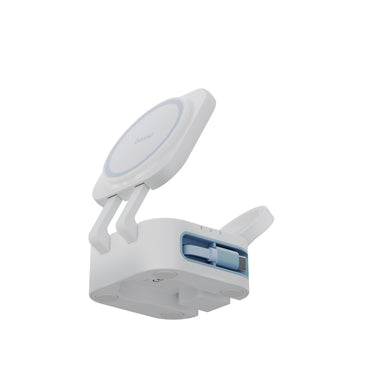 Energea X Bazic GoMag Station Mini 3in1 Katlanabilir 80cm Dahili Kablolu 15W Telefon Saat Masaüstü Hızlı Şarj Standı