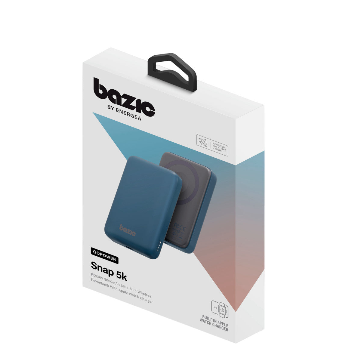 Energea X Bazic GoPower Snap 5K 3in1 5.000 mAh 20W PD Kablolu ve 15W Kablosuz Hızlı Şarj Magsafe Powerbank