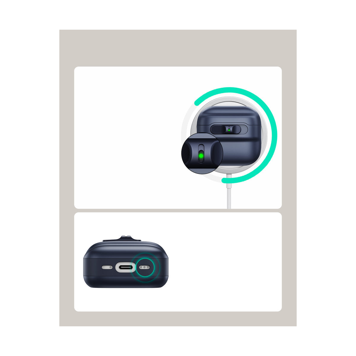 ESR Apple Airpods 4 (4.nesil) Pulse FlickLock Magsafe Şarj Destekli Kilitli Kılıf