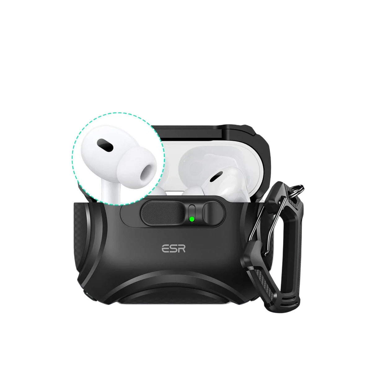 ESR Apple Airpods Pro 3 (3.nesil) Cyber FlickLock Magsafe Şarj Destekli Kilitli Kılıf