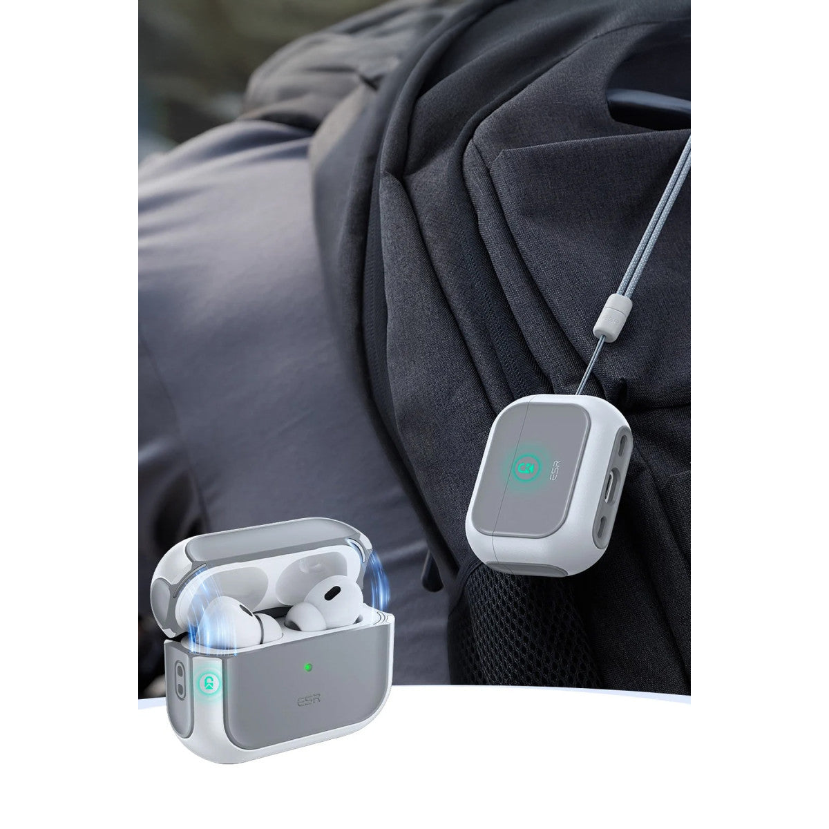 ESR Apple Airpods Pro 3 (3.Nesil) Orbit Hybrid Magsafe Şarj Destekli Kılıf