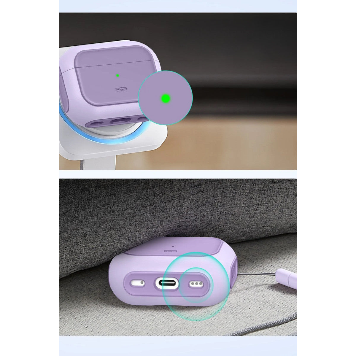 ESR Apple Airpods Pro 3 (3.Nesil) Orbit Hybrid Magsafe Şarj Destekli Kılıf