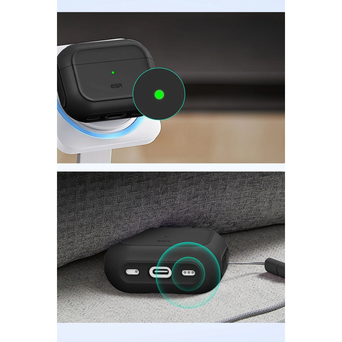 ESR Apple Airpods Pro 3 (3.Nesil) Orbit Hybrid Magsafe Şarj Destekli Kılıf