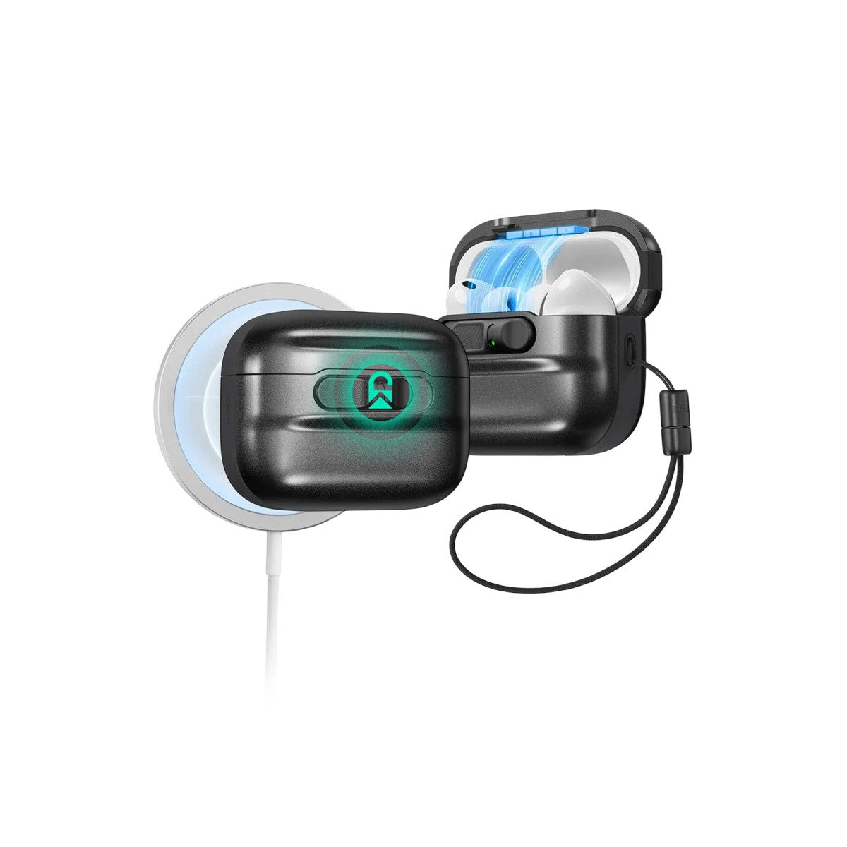 ESR Apple Airpods Pro 3 (3.Nesil) Pulse FlickLock Magsafe Şarj Destekli Kilitli Kılıf