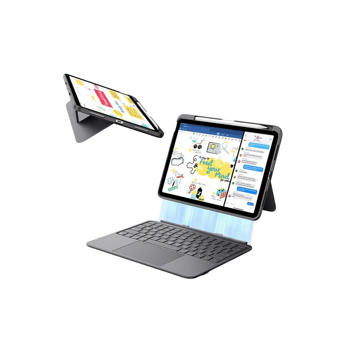 ESR Apple iPad 2025 10.9 10.Nesil (A16) Flex Klavyeli Tablet Kılıfı