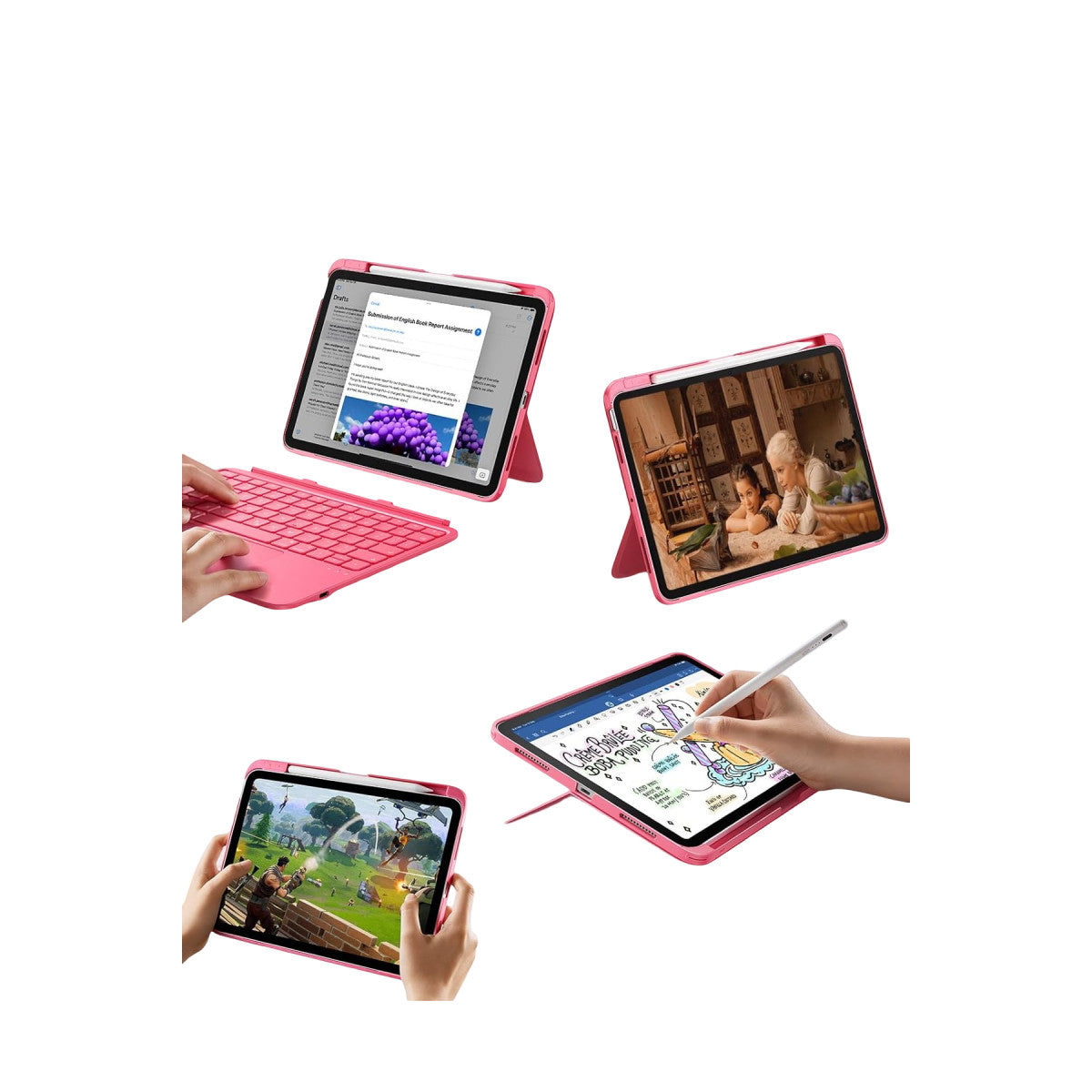 ESR Apple iPad 2025 10.9 10.Nesil (A16) Flex Klavyeli Tablet Kılıfı