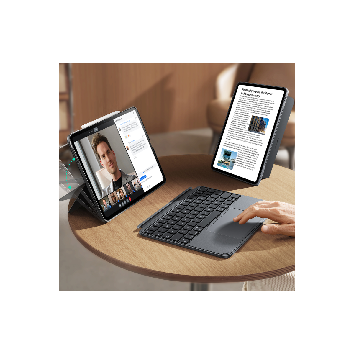 ESR Apple iPad 2022 10.9 (10.nesil) Shift Manyetik Klavyeli Tablet Kılıfı