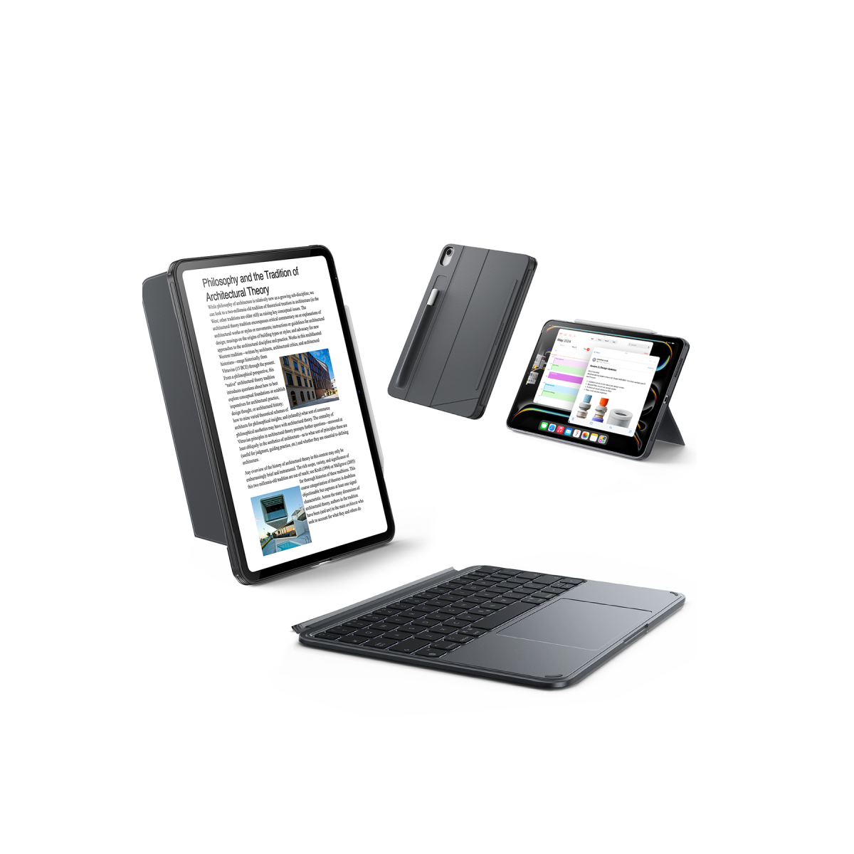 ESR Apple iPad 2022 10.9 (10.nesil) Shift Manyetik Klavyeli Tablet Kılıfı