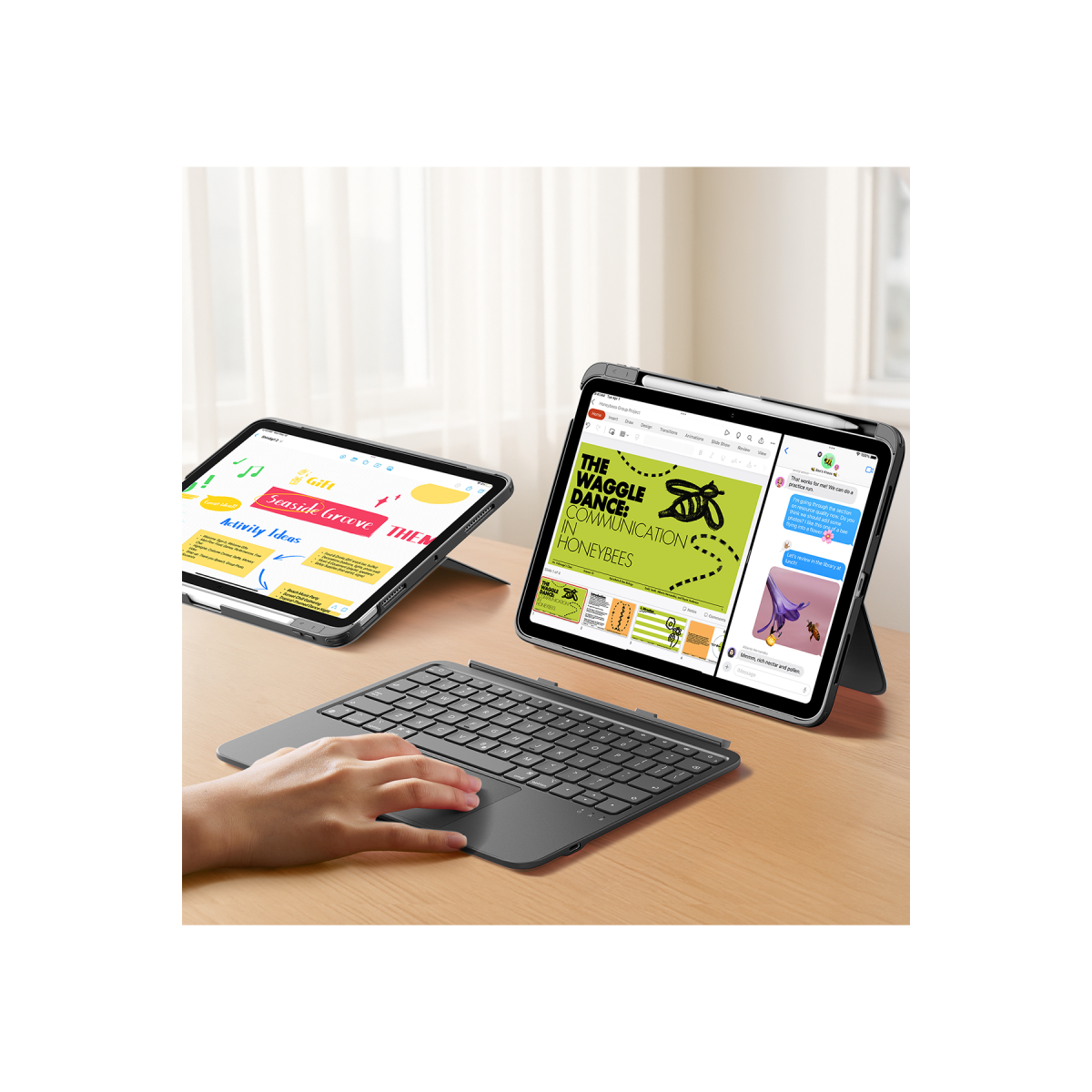 ESR Apple iPad Air 11 (2024) Flex Klavyeli Tablet Kılıfı
